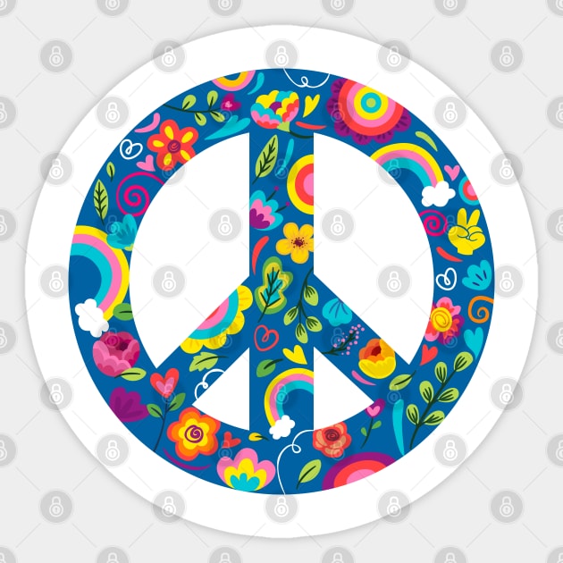 Peace Sign Sticker by Mako Design 